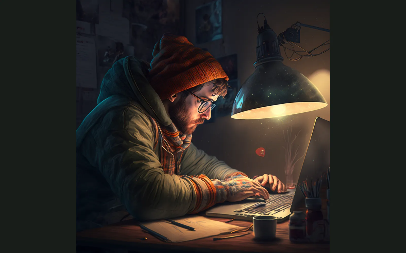 A Freelancer working at home 2023