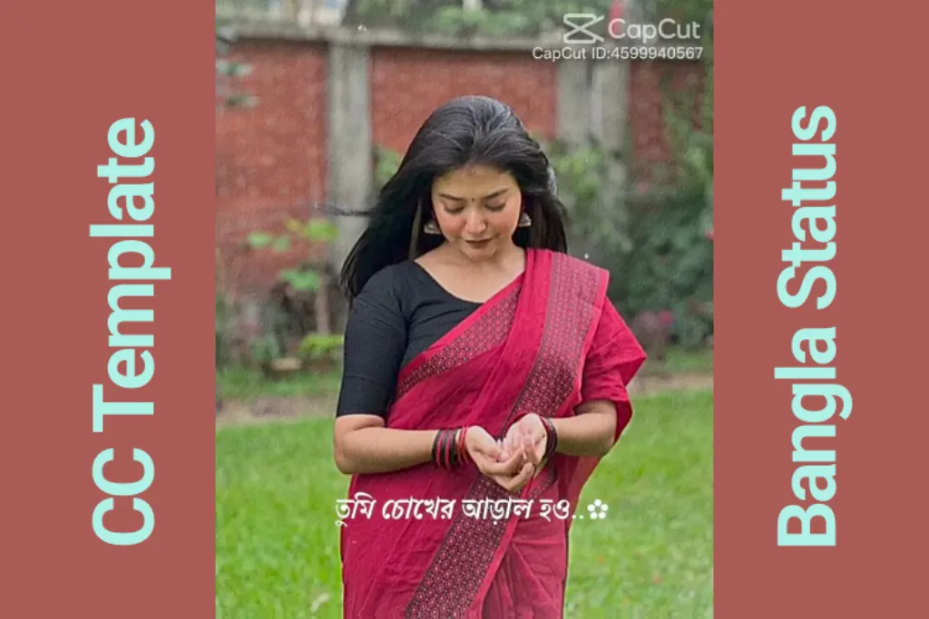 Bangla Status Capcut Template: তুমি চোখের আড়াল হও