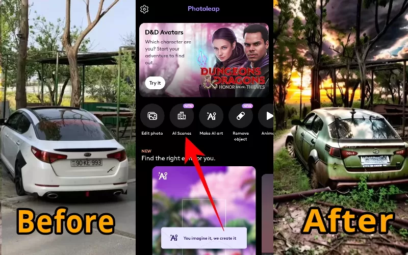How to Create Trend Video with Photoleap's AI Scenes Editing and Capcut Templates