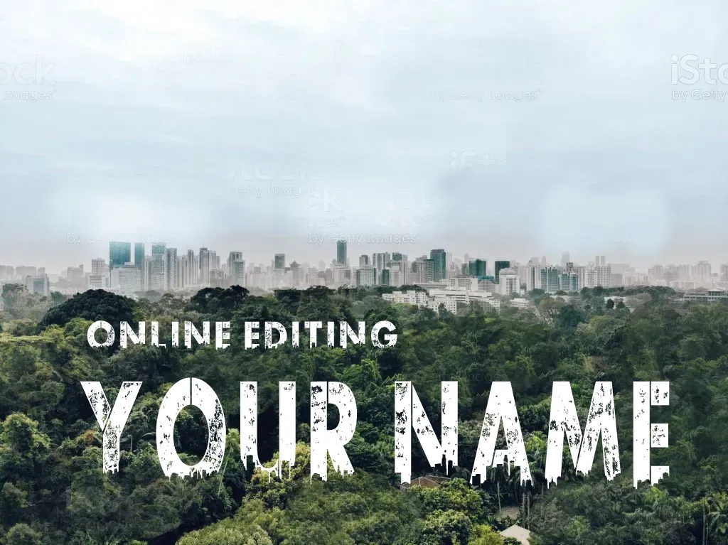 Name Editing By Urban Jungle Font Generator Online App